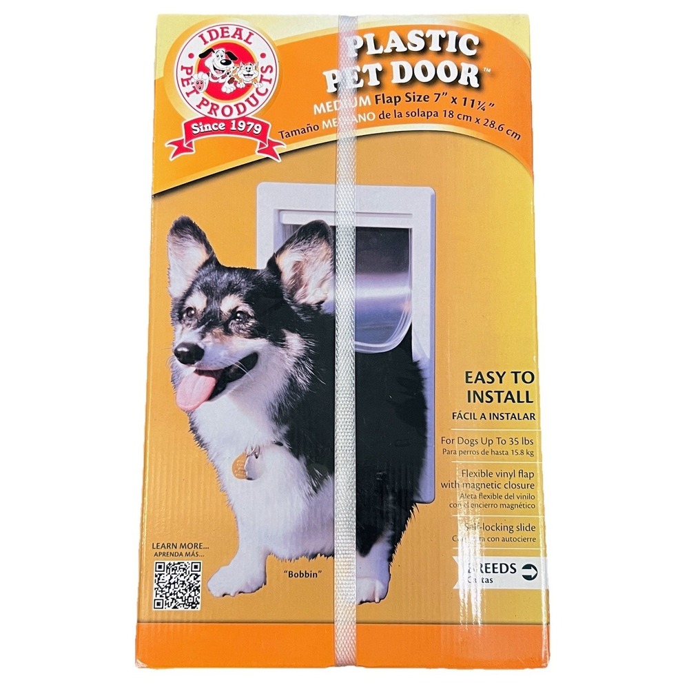 Ideal Pet Products Plastic Pet Door Medium Flap Size 7" x 11 1/4" New Sealed